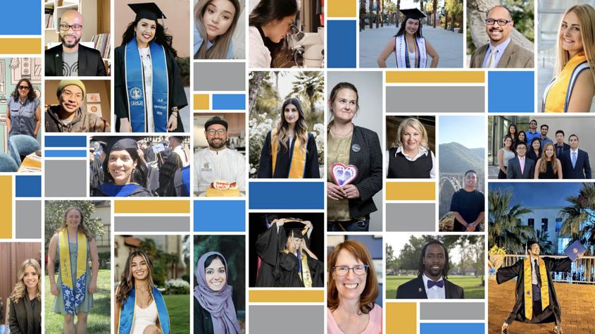 Collage of students, grads and alumni.